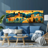 Painting by Numbers Panoramic Village Landscape